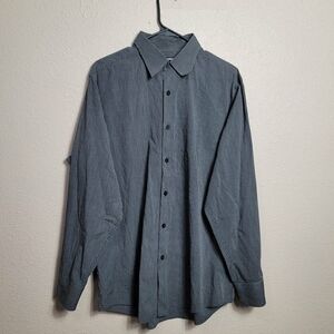 Murano Men's Modern Comfort XLA Long Sleeve Button Up Dress Shirt Sz L